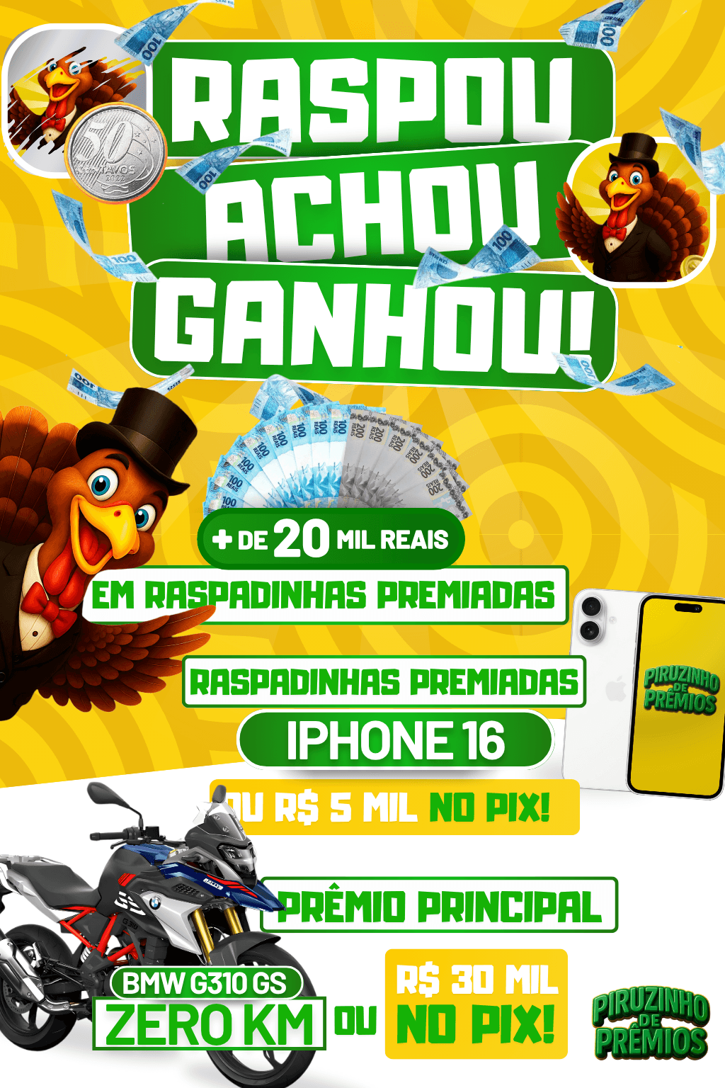 Banner do sorteio mobile